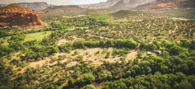Campground at Camp Avalon Spiritual Nature Retreat.