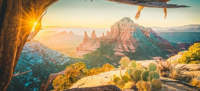 Picture overlooking expanse in Sedona, AZ